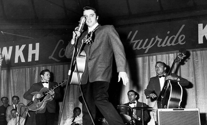 Elvis Presley and band